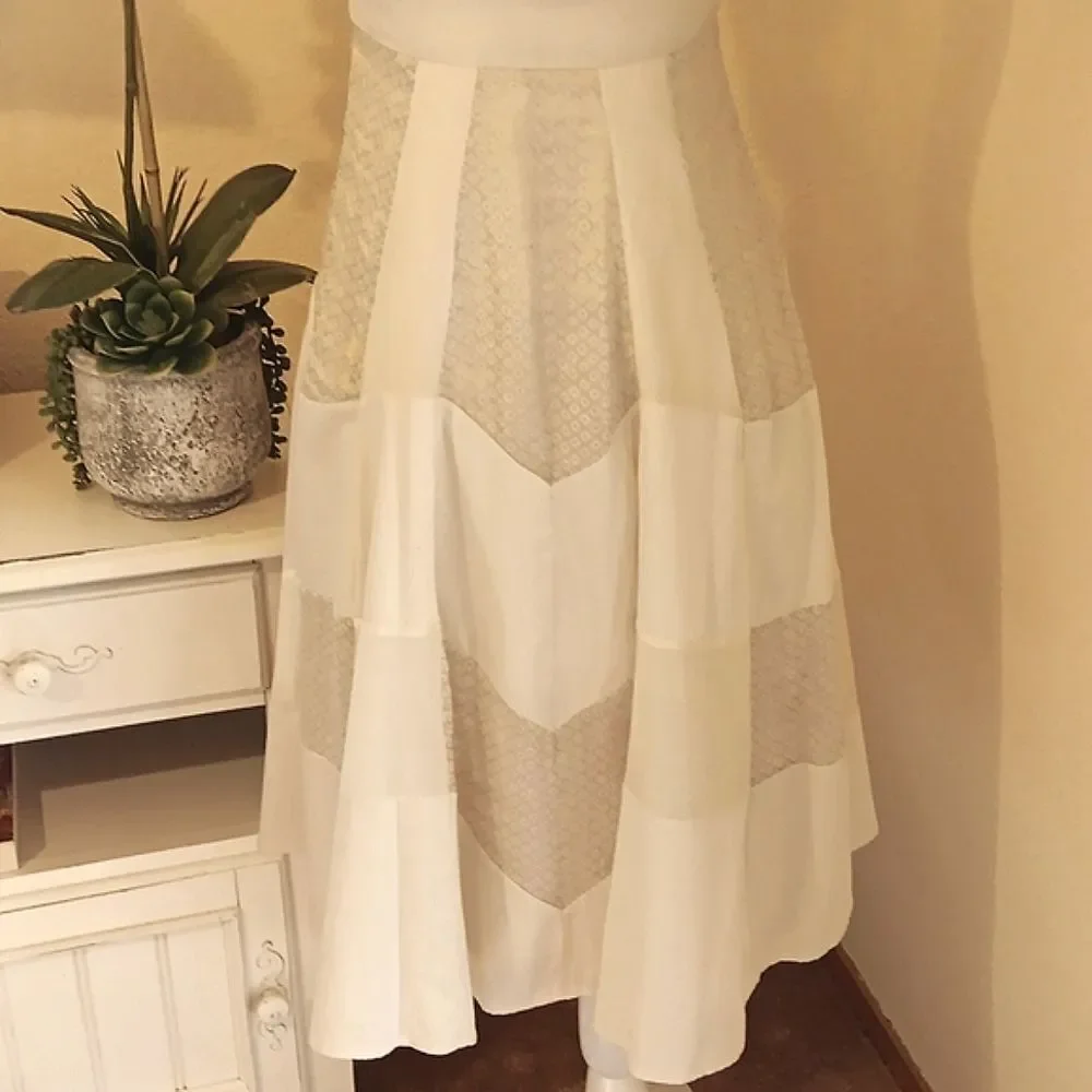 NWT Diane Von Furstenberg Cream Backless Dress